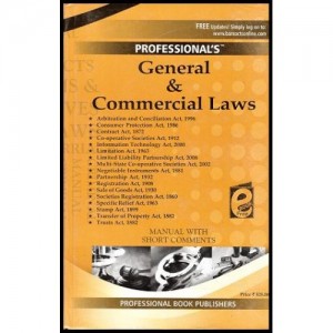 Professional's General & Commercial Laws Manual with Short Comments